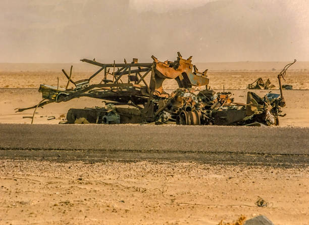 Desert Storm Retreat The series of images were taken in the War Zone of Kuwait by Desmond Stagg just after Desert Storm (17 January 1991 – 28 February 1991) had taken place. I cannot remember the exact date and time when I took the pictures but it was sometime in 1991. The images show the remains of war equipment left by the Iraqis on their hasty retreat back to Irak. 
The date created, below is the date the images were processed. They have remained on my hard disk since the end of Desert Storm. Up until now they are unpublished. 1991 stock pictures, royalty-free photos & images