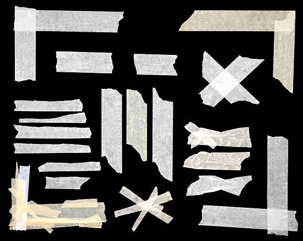 Design Elements: Masking Tape Sections stock photo