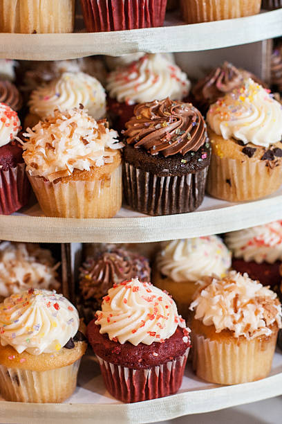 Designer Cupcakes stock photo