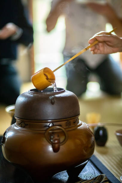 日本茶道の詳細 - 茶室 ストックフォトと画像