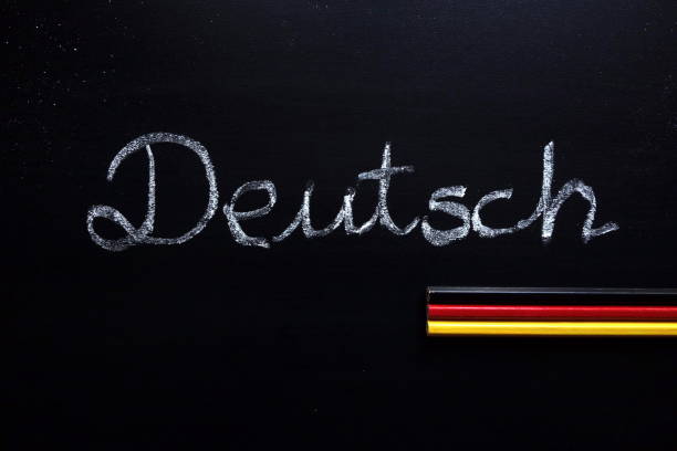 Deutsch (German) word Deutsch (German) word written on chalkboard german language stock pictures, royalty-free photos & images