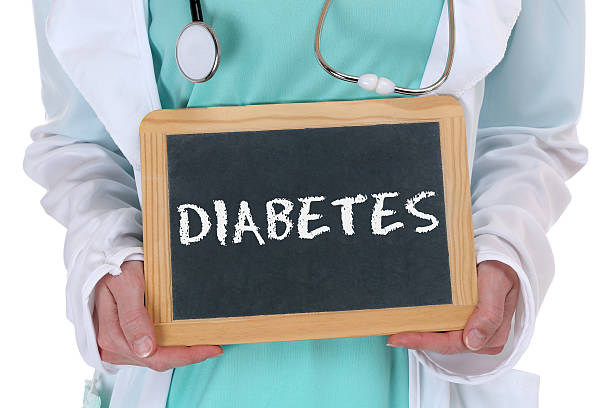 Diabetes sugar disease ill illness healthy health doctor Diabetes sugar disease ill illness healthy health doctor with sign diabetes awareness stock pictures, royalty-free photos & images