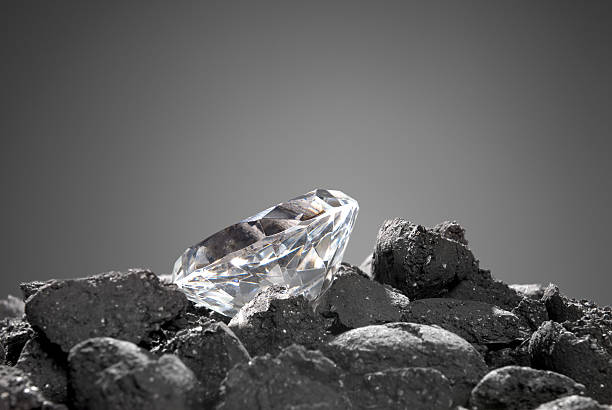 Diamond in the rough stock photo