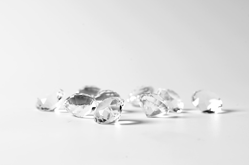 diamonds isolated on white background