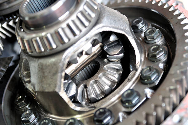 Differential Differential from car gear box. selective focus stock pictures, royalty-free photos & images