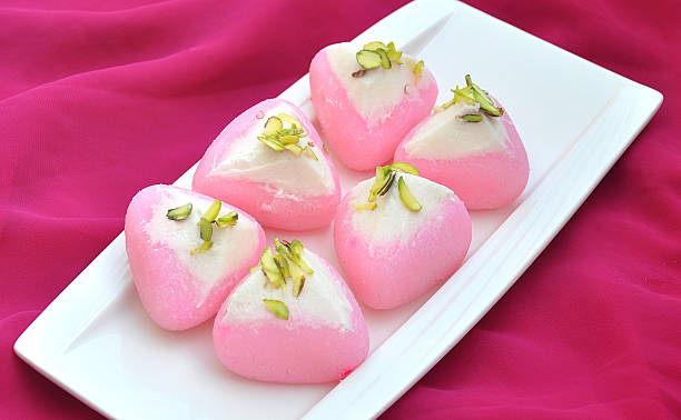 Dilbahar 4 Fresh, delicious and Famous Indian and Pakistani Sweet mithai stock pictures, royalty-free photos & images