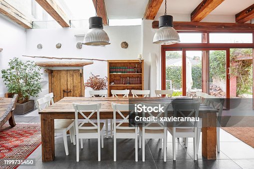 istock Dining table in a Spanish farmhouse 1199735450