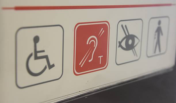 Disability sign stock photo