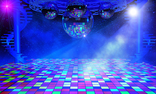 Disco Lights Background Stock Photo - Download Image Now - iStock