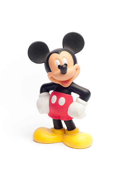 disney's mickey mouse figurine toy - disney stok fotoğraflar ve resimler