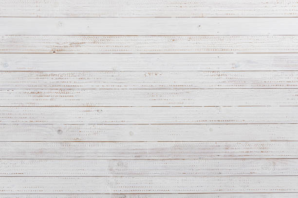 Distressed aged wooden boards bleached with white paind, ideal for background - creative stock photo stock photo