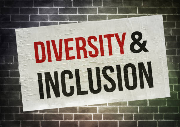 Diversity and Inclusion. Message written on a poster Diversity and Inclusion. Message written on a poster gender stereotypes stock pictures, royalty-free photos & images