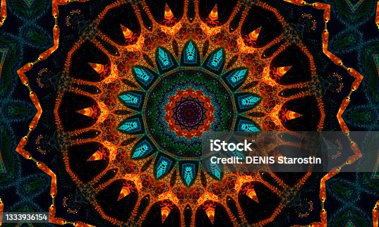 istock Diwali Mandalas Pattern. pattern for meditation, yoga, chill-out, relaxing, music videos, trance performance, traditional Hindu and Buddhist events. 1333936154
