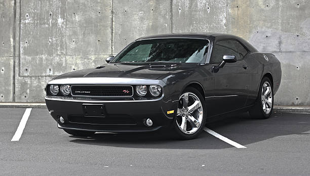 Dodge Challenger RT Daly City, CA, USA – September 27, 2015: Dodge Challenger RT parked in parking lot of Serramonte shopping center. furious photos stock pictures, royalty-free photos & images