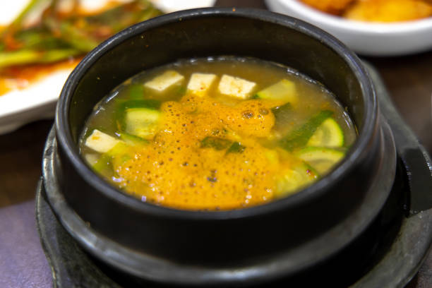 Doenjang-jjigae - Korea's most-popular stew stock photo
