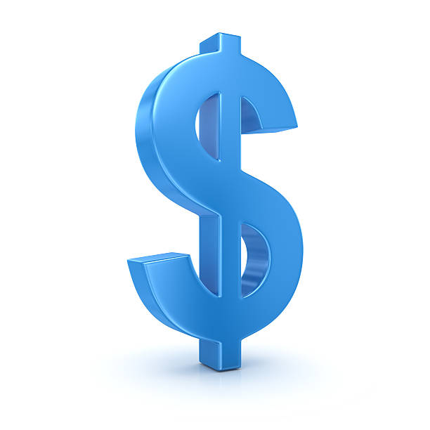Dollar sign Dollar sign , computer generated image. 3d render. currency symbol stock pictures, royalty-free photos & images