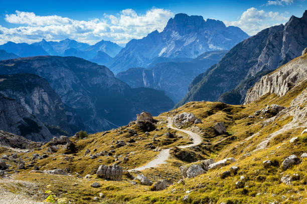 Dolomites mountains landscape stock photo
