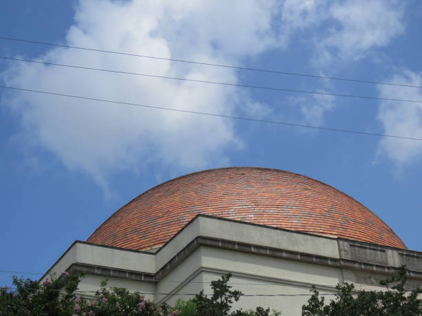 圓頂結構在寺廟貝絲-el - texas synagogue 個照片及圖片檔