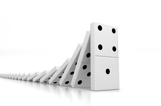 Domino Effect XXL  domino stock pictures, royalty-free photos & images