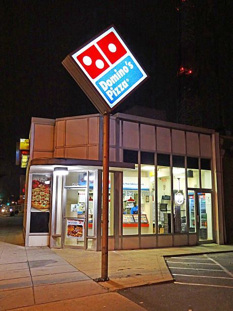 Domino's Pizza Carry Out and Delivery stock photo