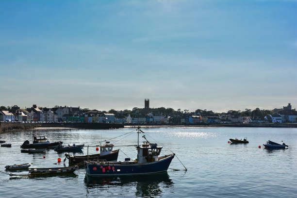 Donaghadee view from the pier, Northern Ireland,United Kingdom stock photo