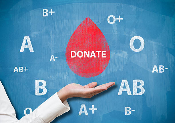 Donate blood / Blue board concept (Click for more) stock photo