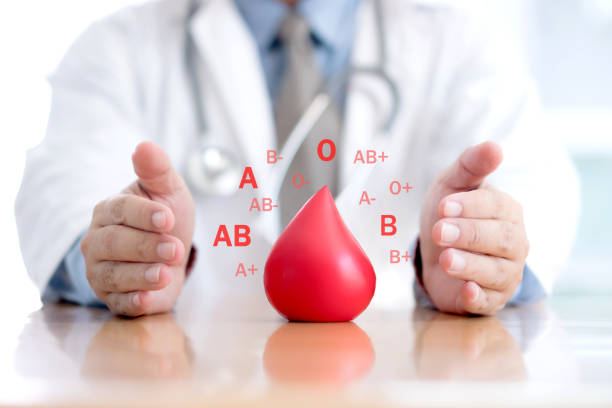Donate / Blood group / Doctor stock photo