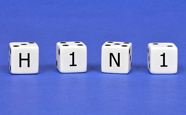 Don't roll the dice with H1N1 stock photo