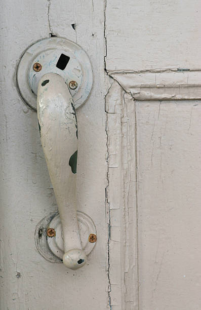door handle stock photo