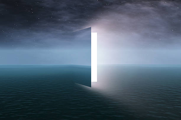 Door to heaven Door to heaven with stars appearance stock pictures, royalty-free photos & images
