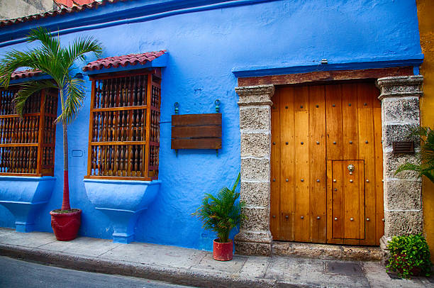 Doors of Cartagena stock photo