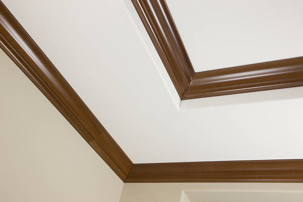 Double Crown Moulding, Architecture, Construction, Materials, Home stock photo