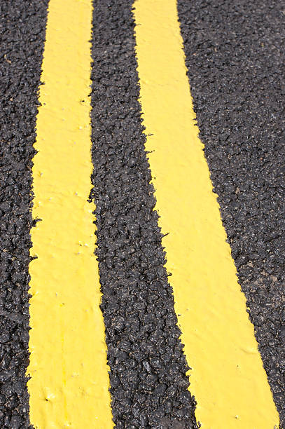 Download Floor Double Yellow Line Street Paint Stock Photos, Pictures & Royalty-Free Images - iStock