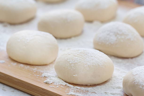 dough made for cooking pastries - gluten bildbanksfoton och bilder