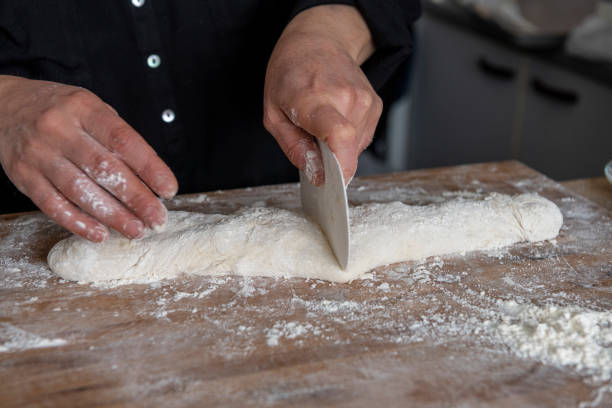 Dough Portioned stock photo