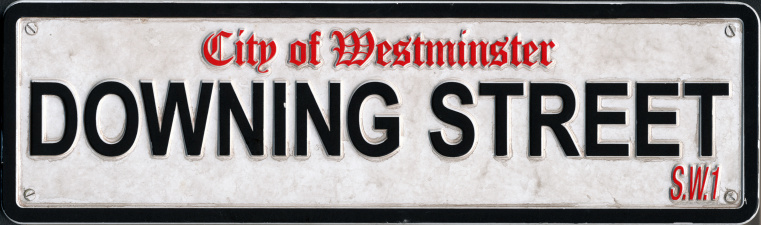 DOWNING STREET METAL SIGN RETRO VINTAGE STYLE SMALL 
