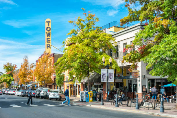 Downtown Bend Oregon USA stock photo