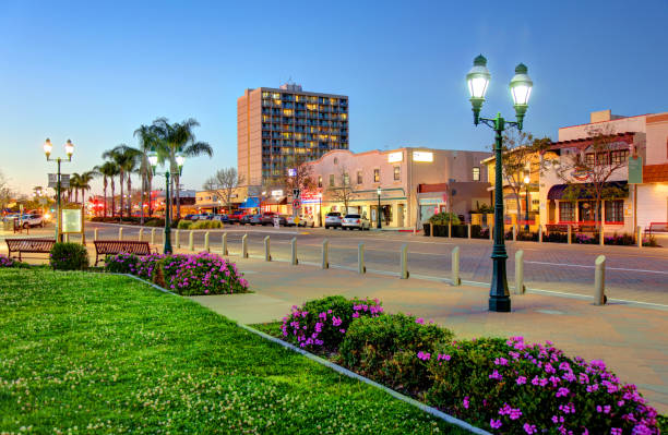 Downtown Chula Vista, California stock photo