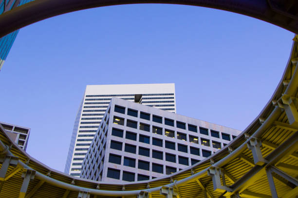 Downtown Houston buildings stock photo