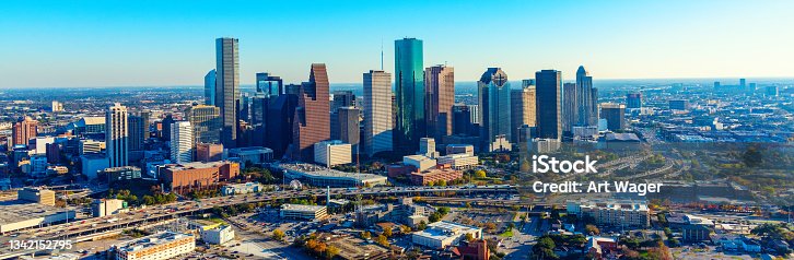 istock Downtown Houston TX Aerial 1342152795