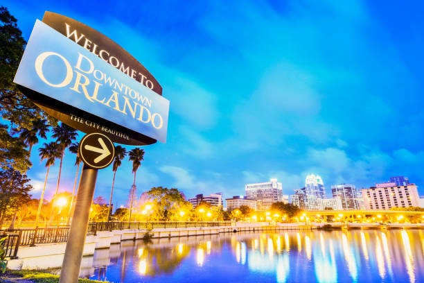 Downtown Orlando stock photo