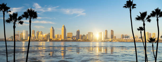 Downtown San Diego skyline in California, USA stock photo