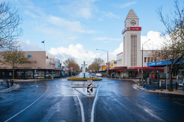 Downtown Warrnambool in Victoria Australia stock photo