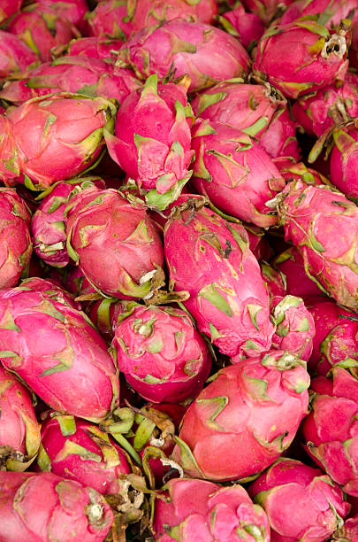 Dragon Fruit in Chinatown stock photo