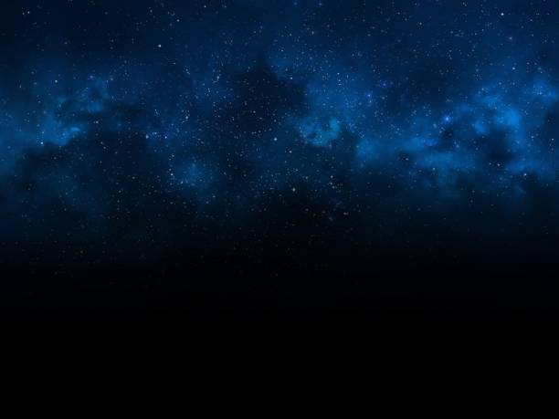 Dramatic night sky stock photo