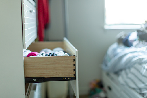 Drawers With Clothes And Record Player Stock Photo Download