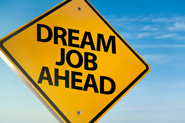 Dream job ahead / Warning sign concept (Click for more) Dream job ahead / Warning sign concept (Click for more) wanted signal stock pictures, royalty-free photos & images