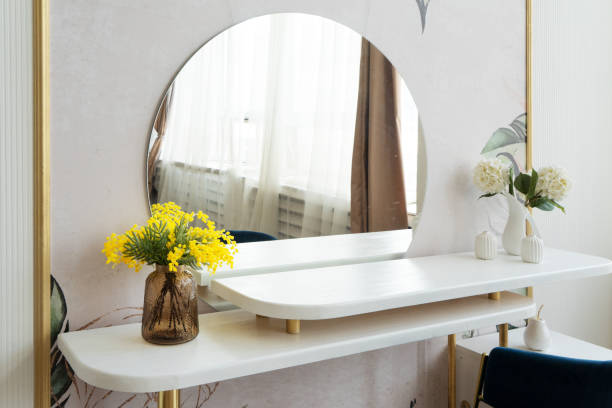 Dressing table close up stock photo
