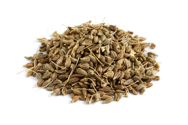 Dried anise seed Pile of of dried anise seed (aniseed) isolated on white background anise stock pictures, royalty-free photos & images