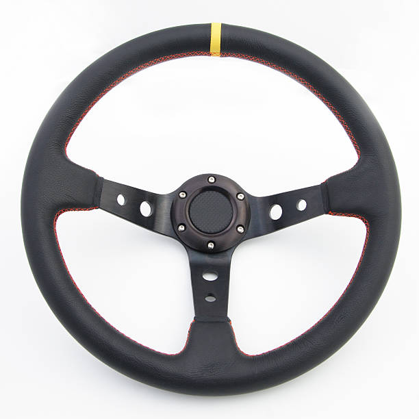 Drift Car Steering Wheel stock photo
